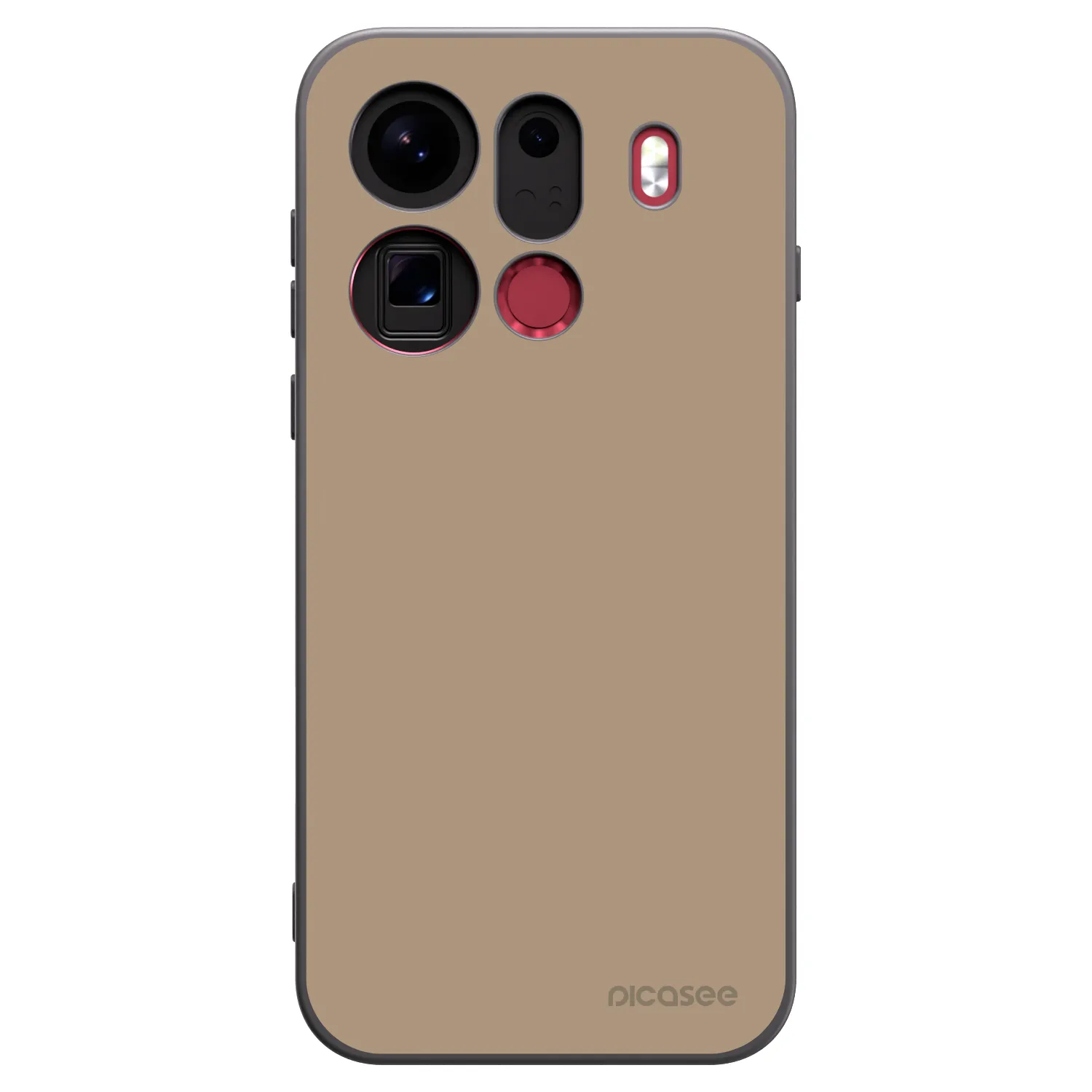 Picasee silikonski črni ovitek za OPPO Find X9 Pro - Soft Sand
