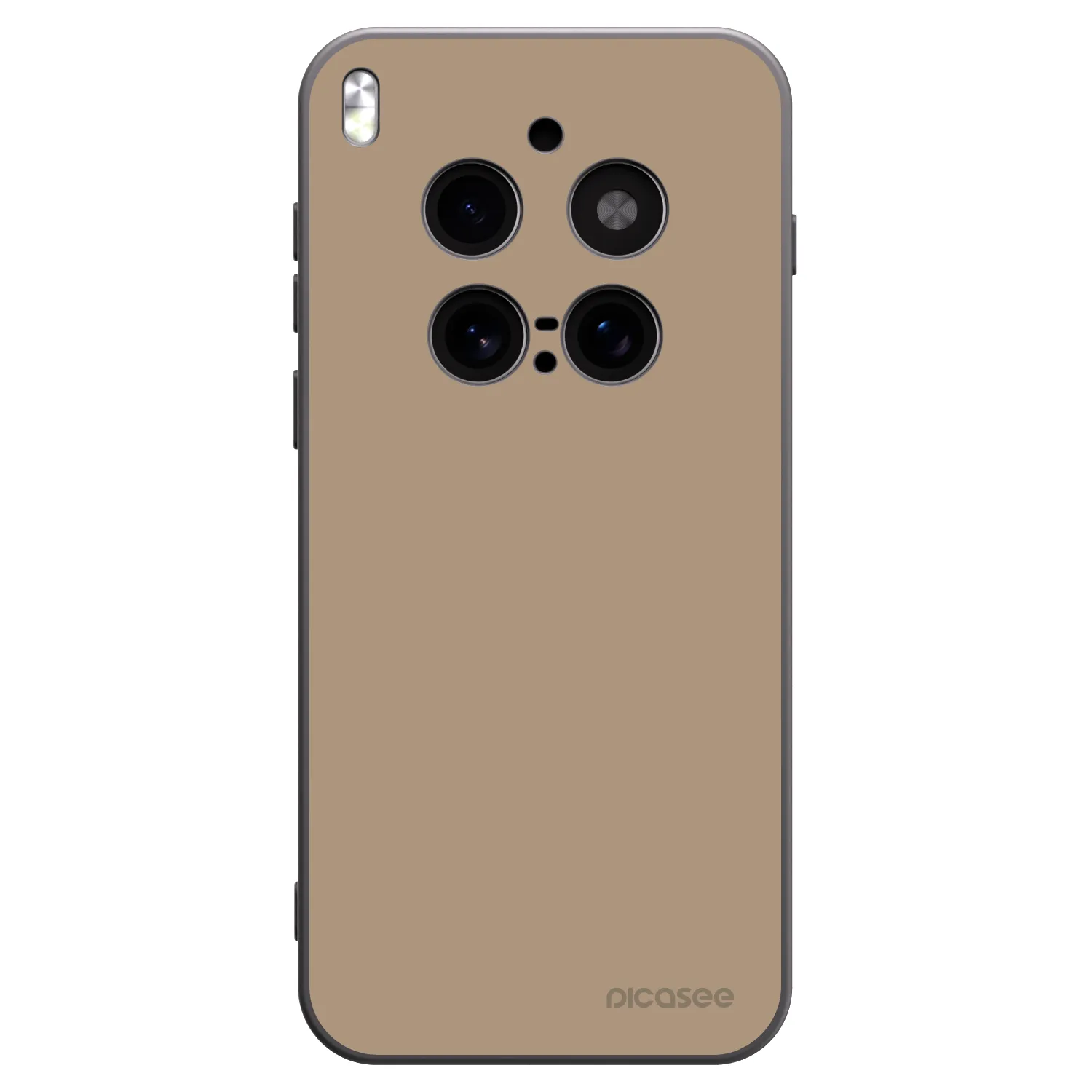 Picasee silikonski črni ovitek za Vivo X300 Pro - Soft Sand