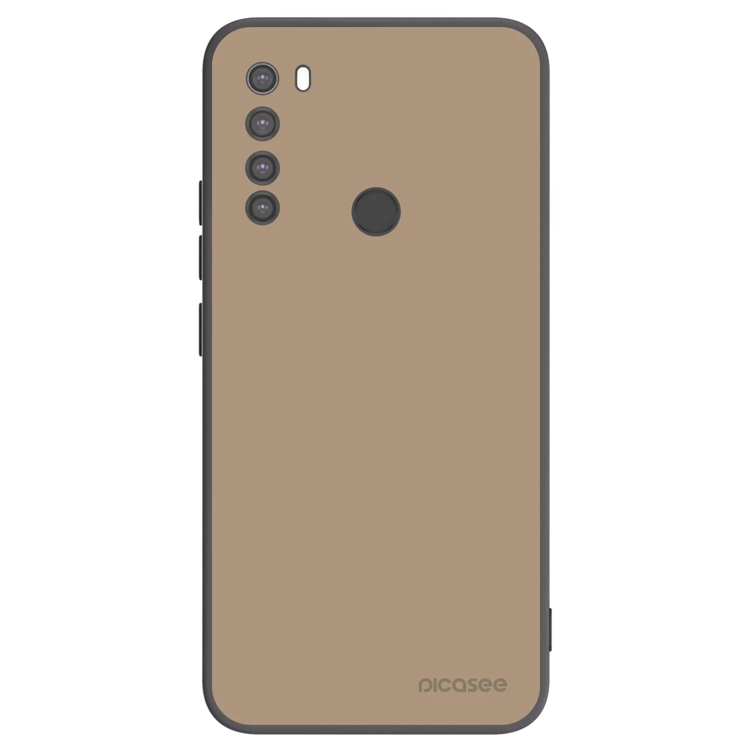 Picasee silikonski črni ovitek za Xiaomi Redmi Note 8 - Soft Sand
