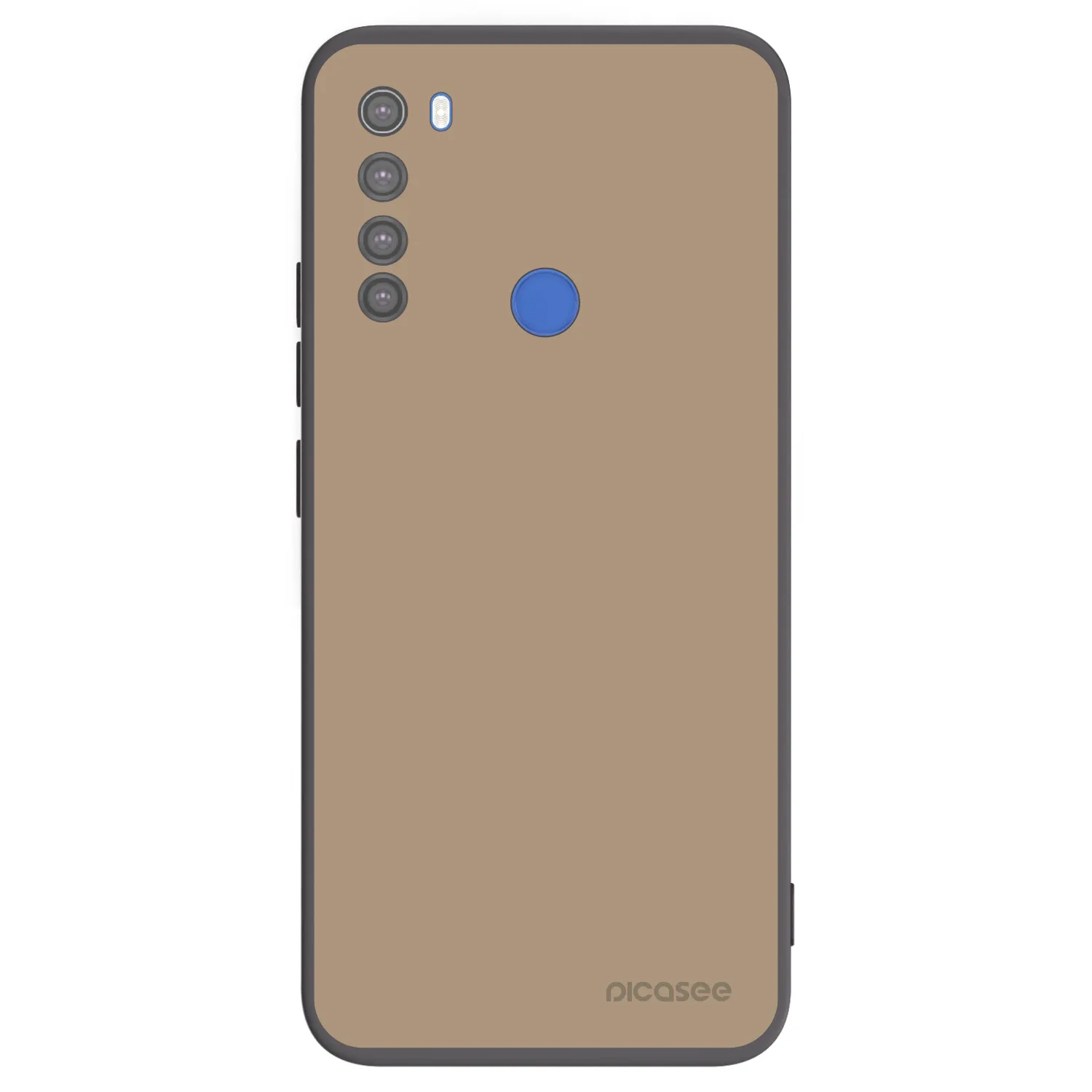 Picasee silikonski črni ovitek za Xiaomi Redmi Note 8T - Soft Sand