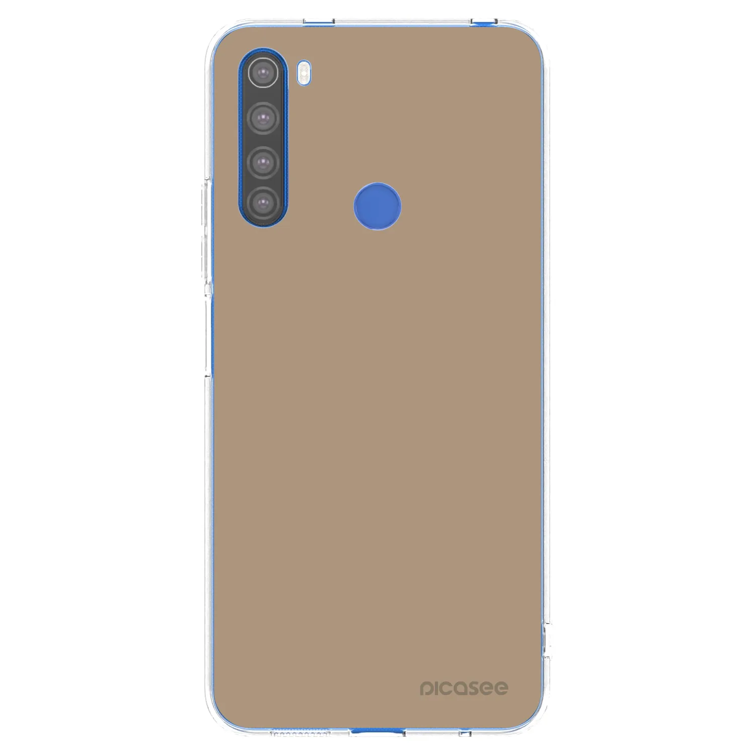 Picasee silikonski prozorni ovitek za Xiaomi Redmi Note 8T - Soft Sand