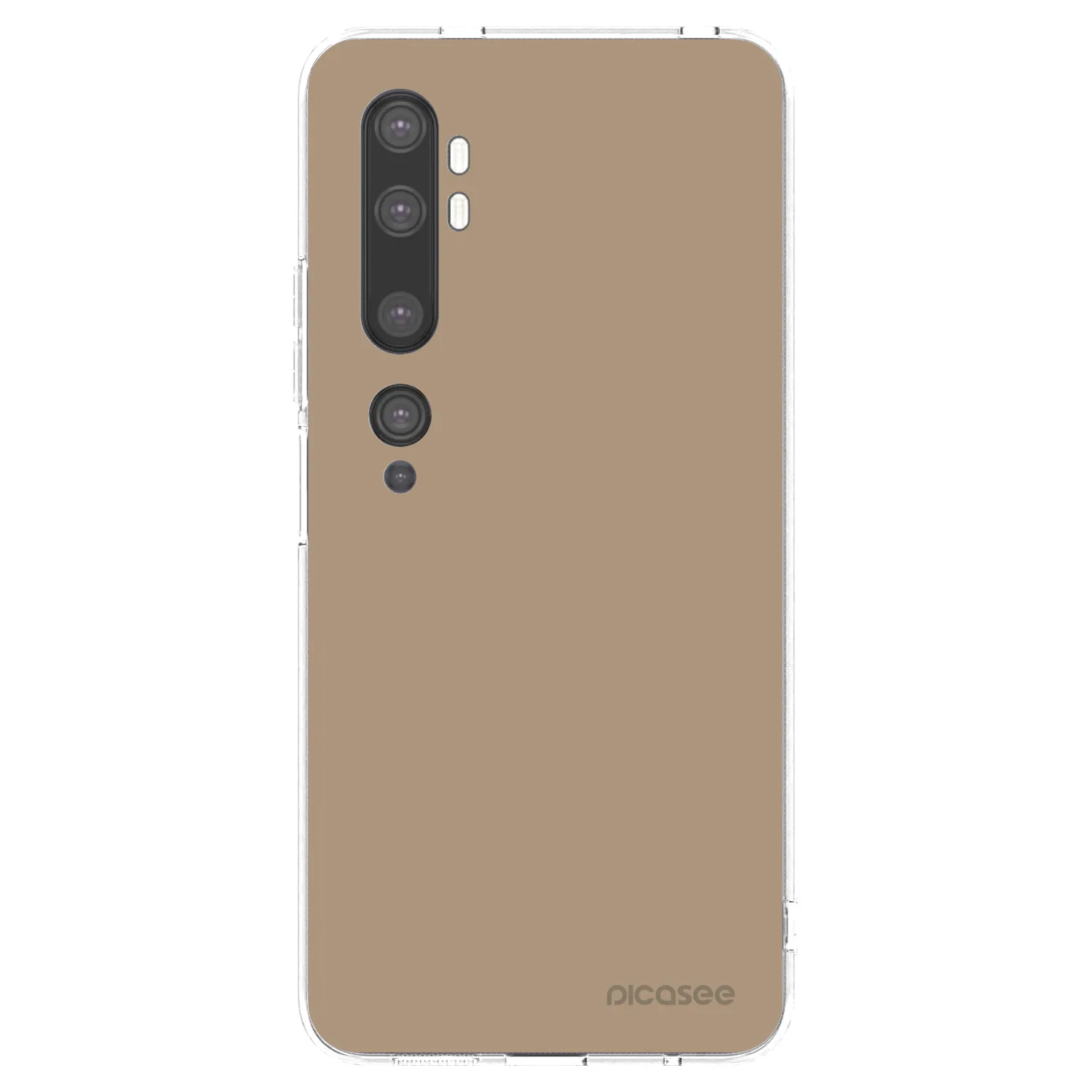 Picasee silikonski prozorni ovitek za Xiaomi Mi Note 10 (Pro) - Soft Sand