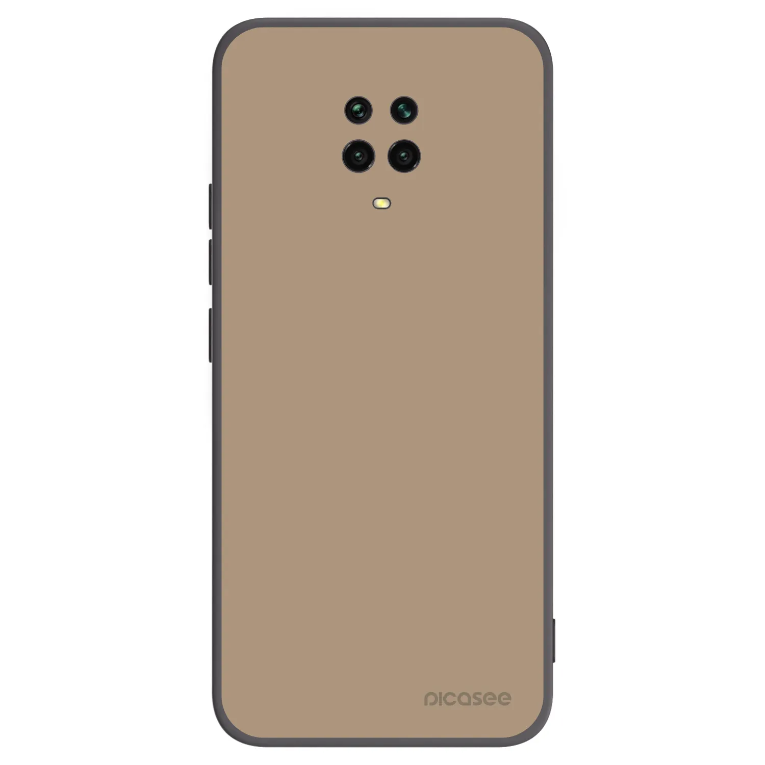 Picasee silikonski črni ovitek za Xiaomi Redmi Note 9 Pro - Soft Sand