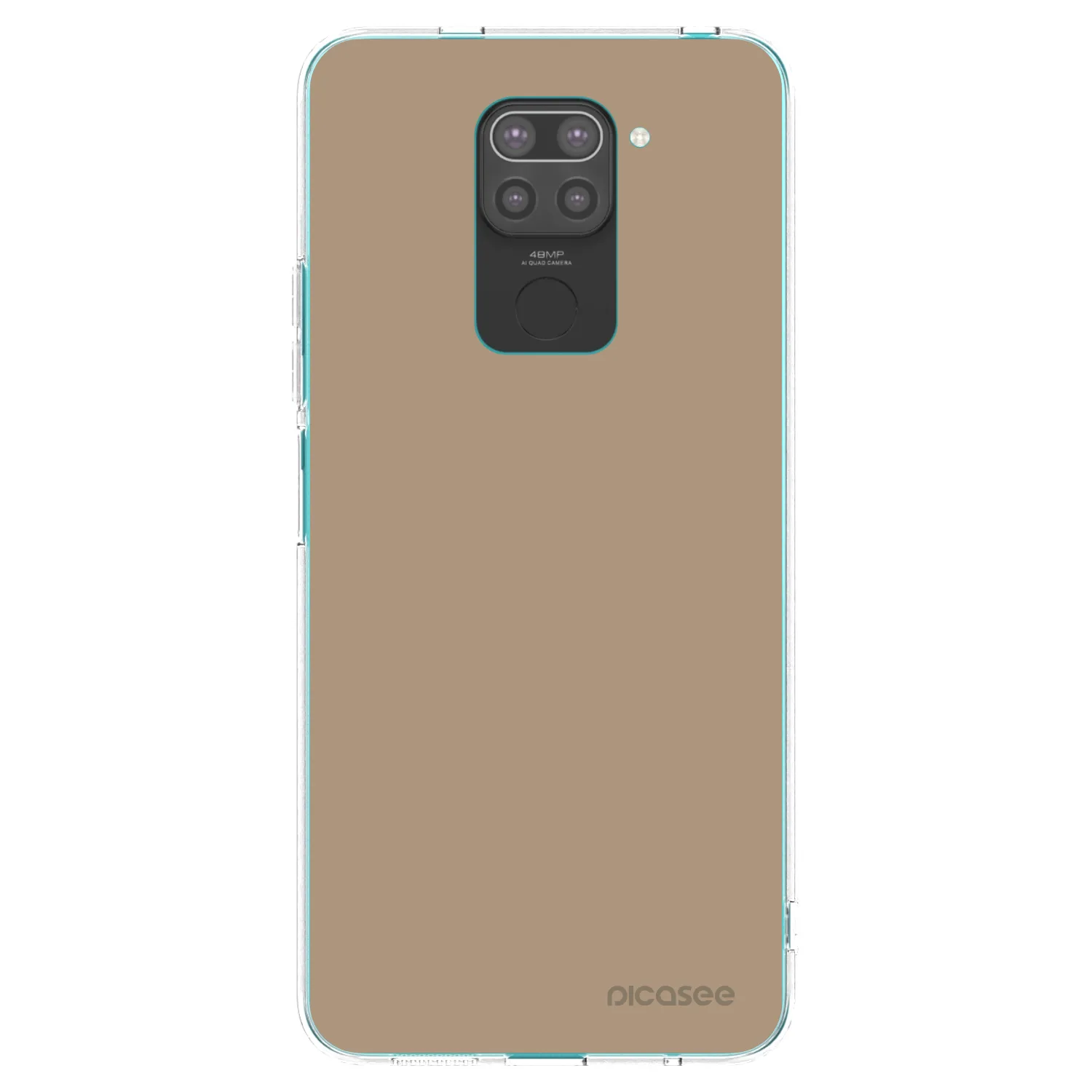 Picasee silikonski črni ovitek za Xiaomi Redmi Note 9 - Soft Sand
