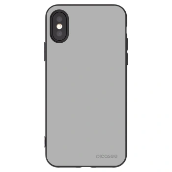 Picasee silikonski črni ovitek za Apple iPhone X/XS - Stone