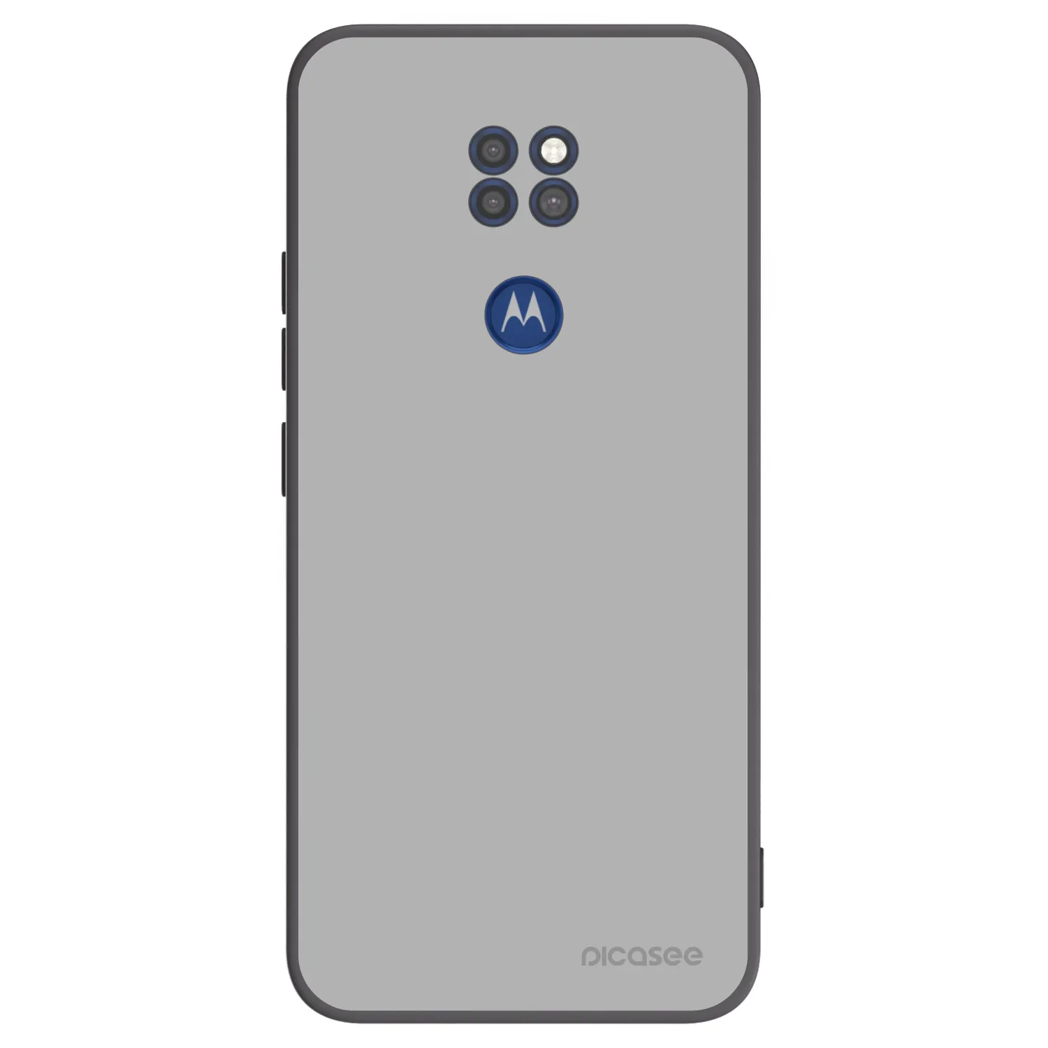 Picasee silikonski črni ovitek za Motorola Moto G9 Play - Stone