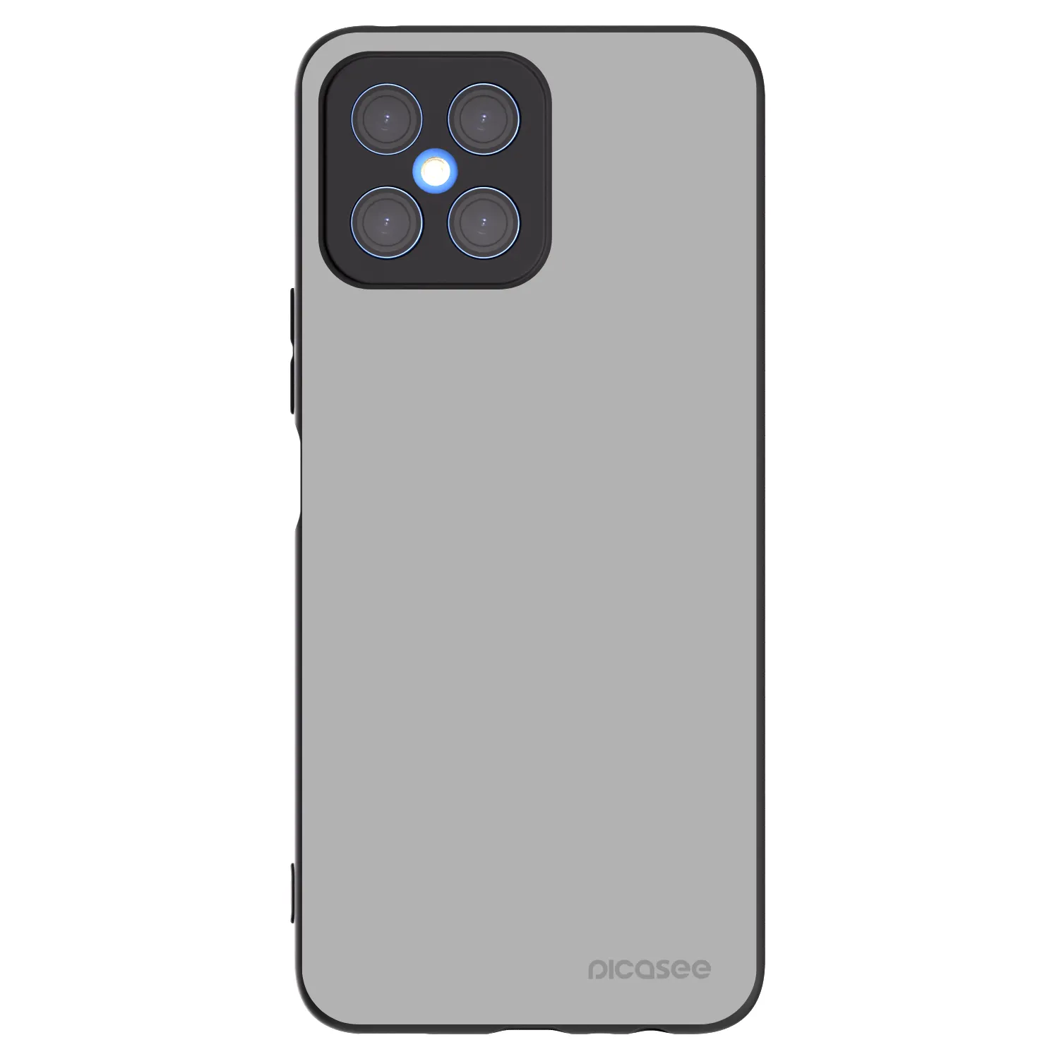 Picasee silikonski črni ovitek za Honor X8 4G - Stone