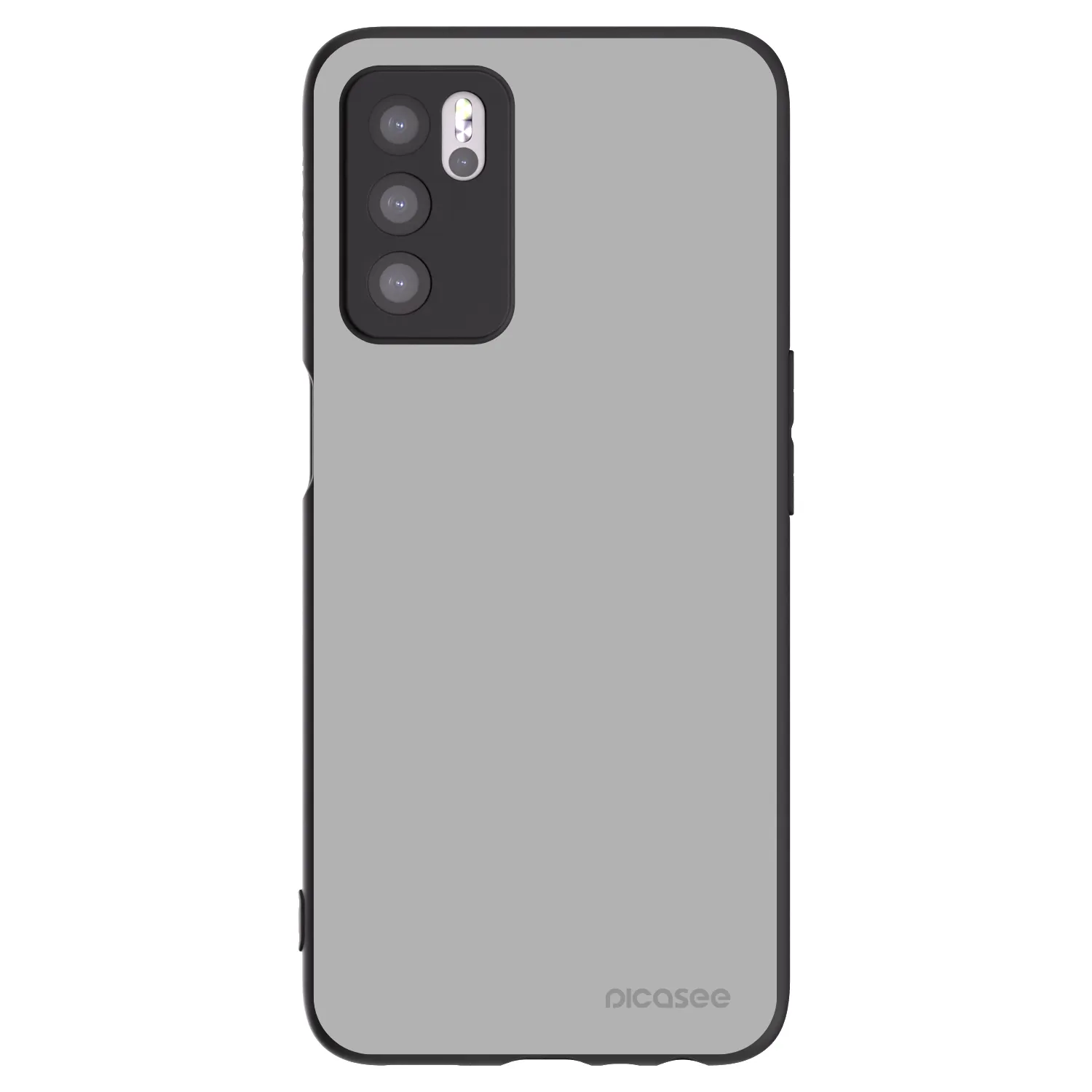 Picasee silikonski črni ovitek za OPPO A16s - Stone