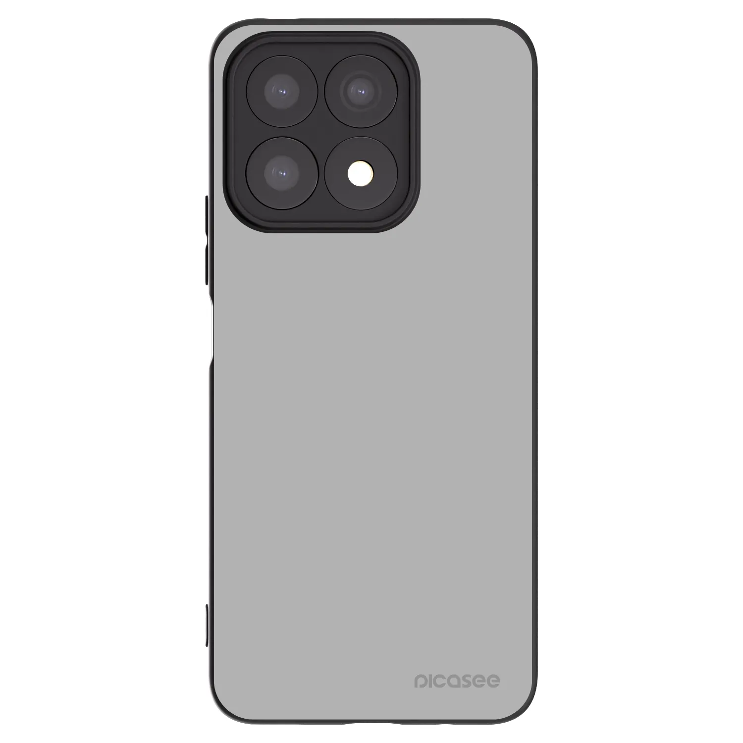 Picasee silikonski črni ovitek za Honor X8a - Stone
