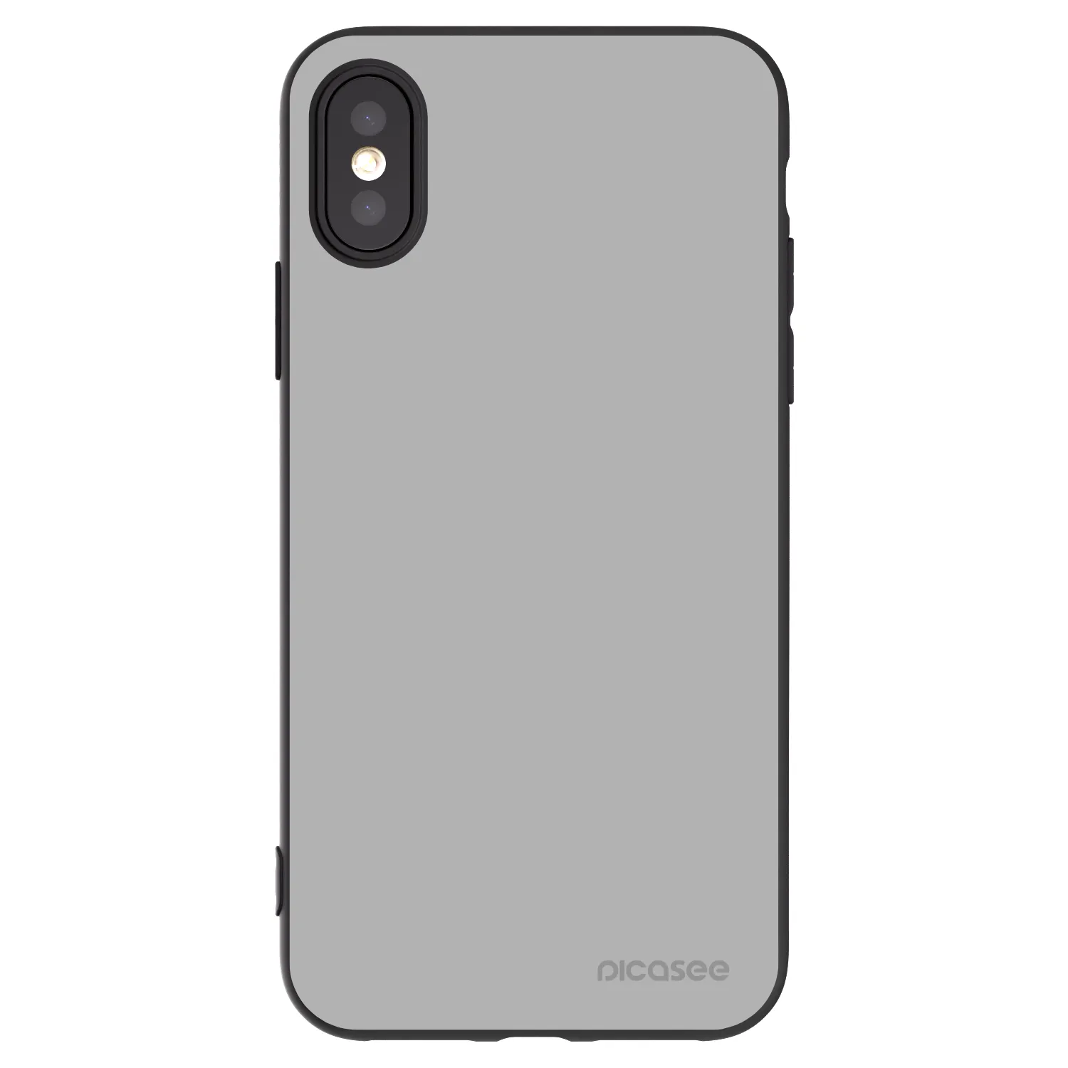 Picasee silikonski črni ovitek za Apple iPhone X/XS - Stone