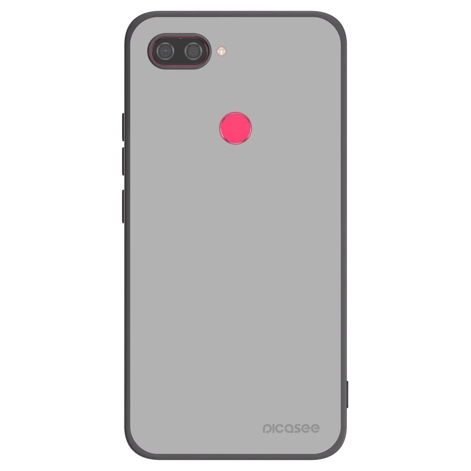 Picasee silikonski črni ovitek za Xiaomi Mi 8 Lite - Stone