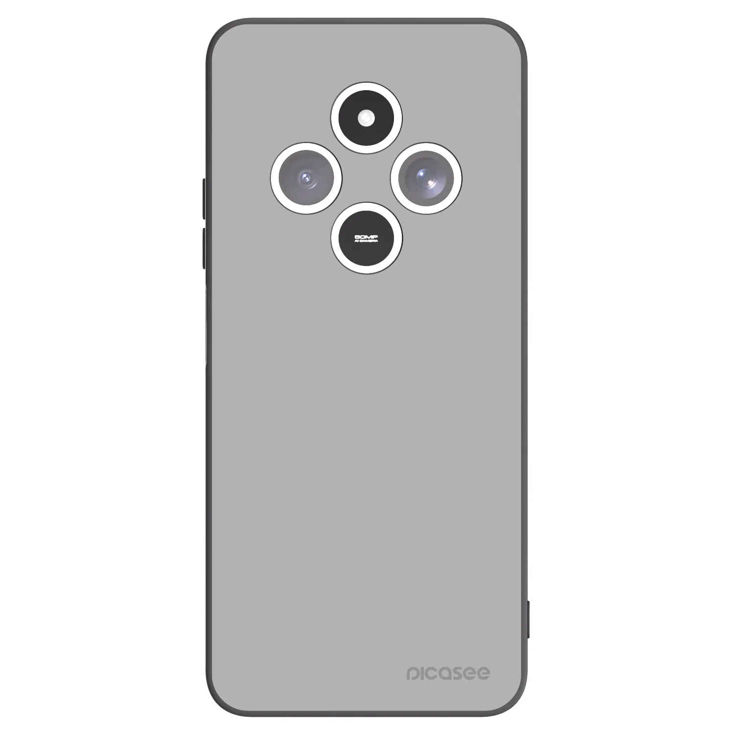 Picasee silikonski črni ovitek za Xiaomi Redmi 14C - Stone