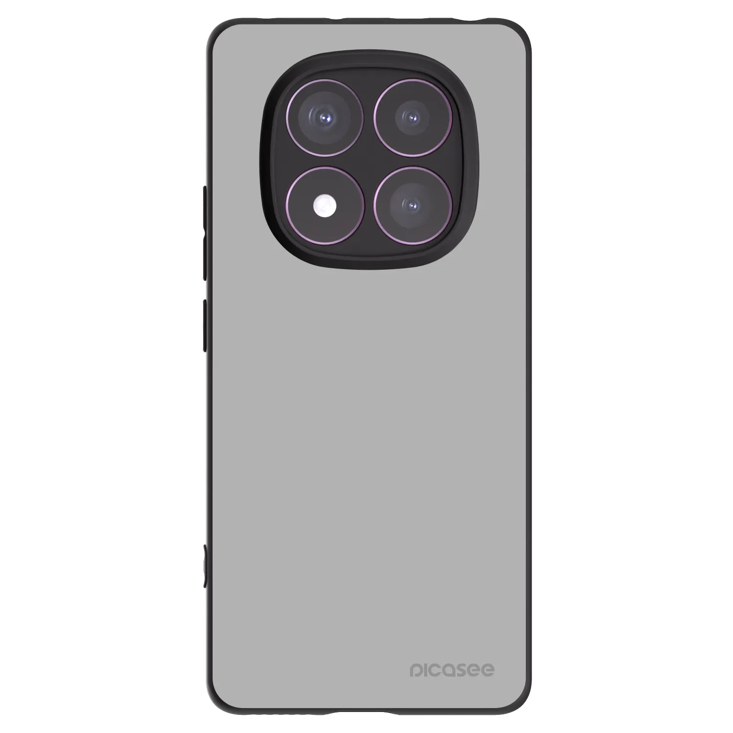 Picasee silikonski črni ovitek za Xiaomi Redmi Note 14 Pro 4G - Stone