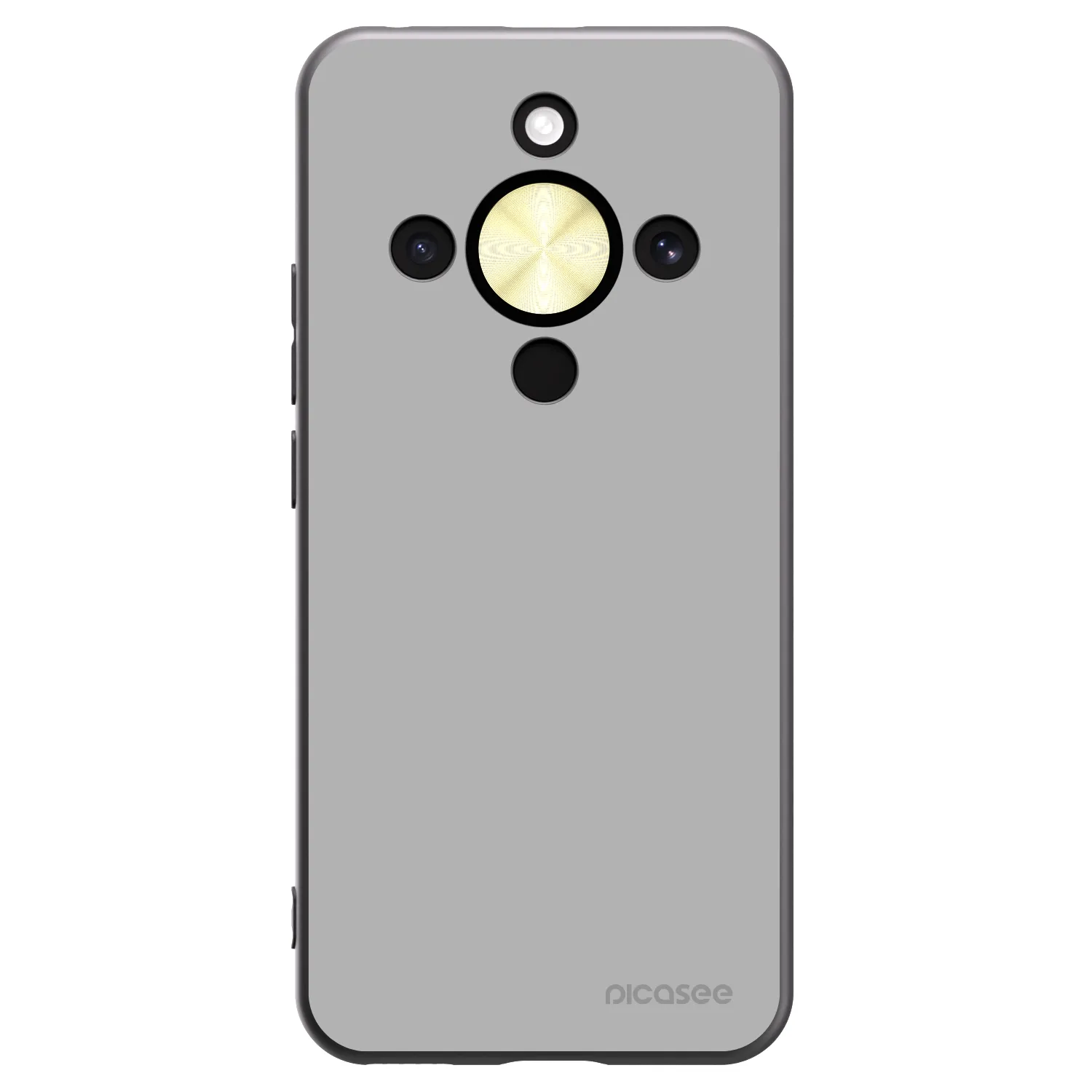 Picasee silikonski črni ovitek za Honor Magic8 Lite 5G - Stone