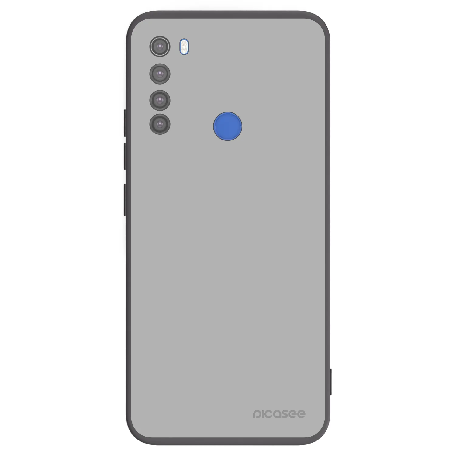 Picasee silikonski črni ovitek za Xiaomi Redmi Note 8T - Stone