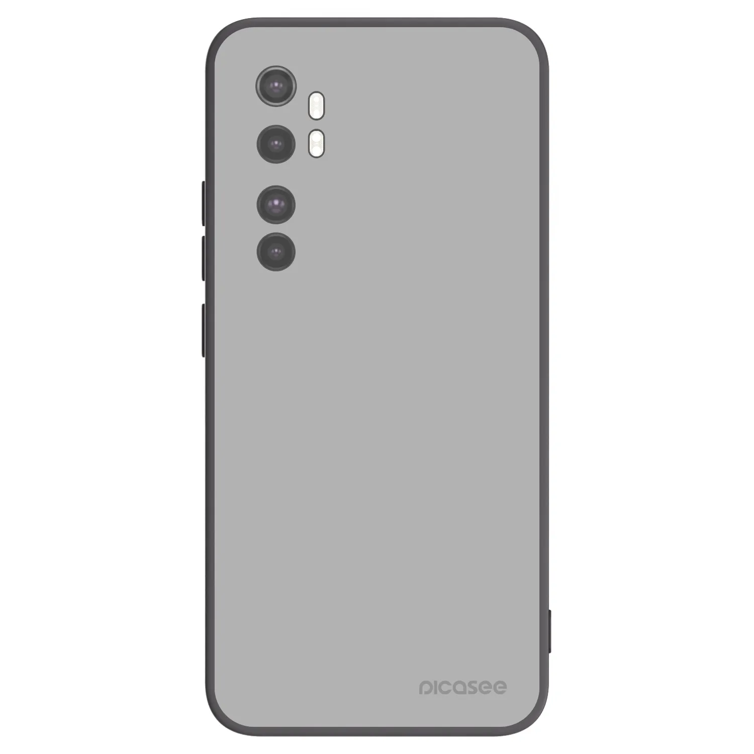Picasee silikonski črni ovitek za Xiaomi Mi Note 10 Lite - Stone