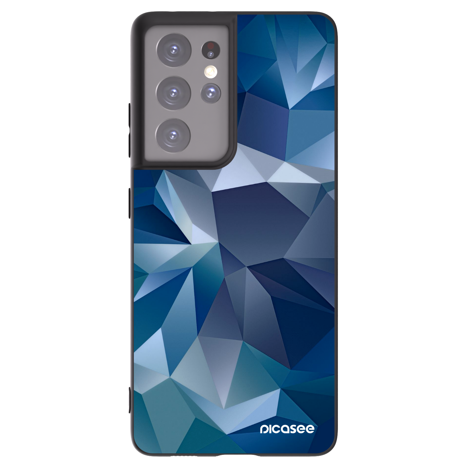 Picasee silikonski črni ovitek za Samsung Galaxy S21 Ultra 5G G998B - Wallpaper