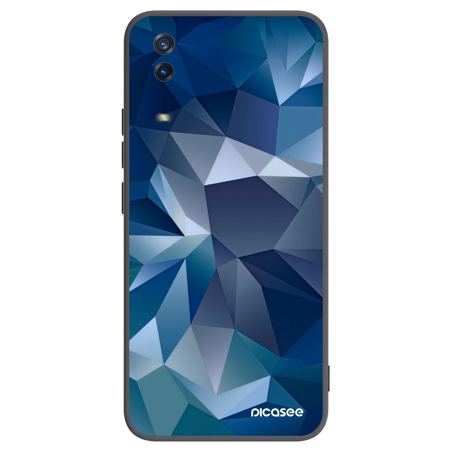 Picasee silikonski črni ovitek za Vivo Y11s - Wallpaper