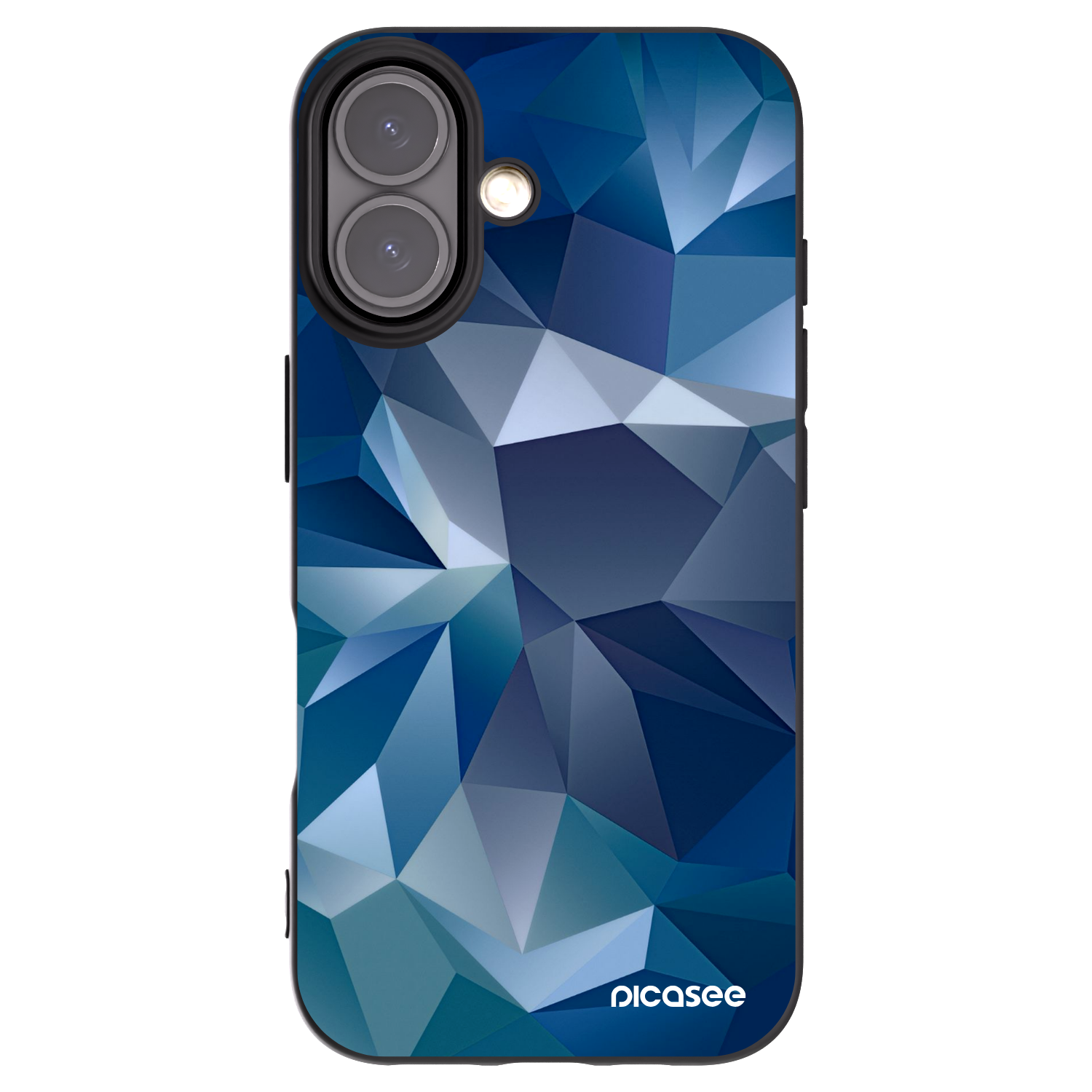 Picasee silikonski črni ovitek za Apple iPhone 16 - Wallpaper