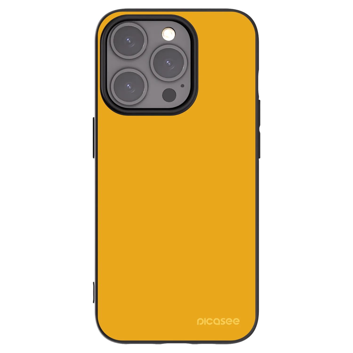 Picasee silikonski črni ovitek za Apple iPhone 15 Pro - Sun