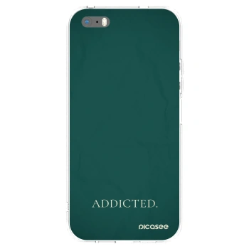 Picasee silikonski prozorni ovitek za Apple iPhone 5/5S/SE - Addicted