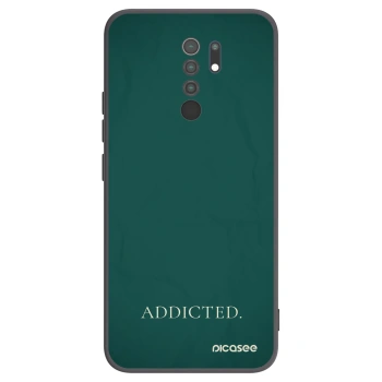 Picasee silikonski črni ovitek za Xiaomi Redmi 9 - Addicted