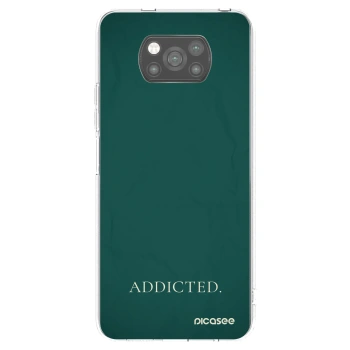 Picasee silikonski črni ovitek za Xiaomi Poco X3 - Addicted