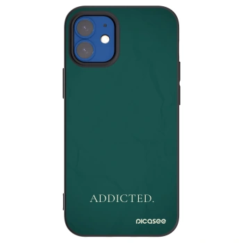 Picasee silikonski črni ovitek za Apple iPhone 12 mini - Addicted