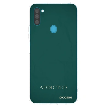 Picasee silikonski prozorni ovitek za Samsung Galaxy M11 - Addicted