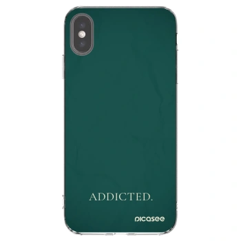 Picasee silikonski prozorni ovitek za Apple iPhone XS Max - Addicted