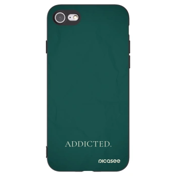 Picasee silikonski črni ovitek za Apple iPhone SE 2022 - Addicted