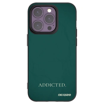 Picasee silikonski črni ovitek za Apple iPhone 14 Pro - Addicted