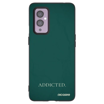 Picasee silikonski črni ovitek za OnePlus 9 - Addicted