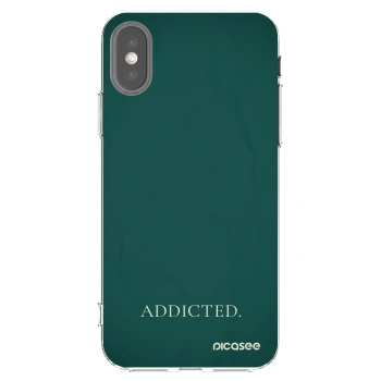 Picasee silikonski prozorni ovitek za Apple iPhone X/XS - Addicted