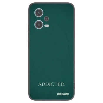 Picasee silikonski črni ovitek za Xiaomi Redmi Note 12 5G - Addicted