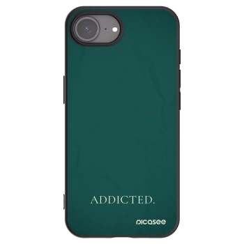 Picasee silikonski črni ovitek za Apple iPhone 16e - Addicted