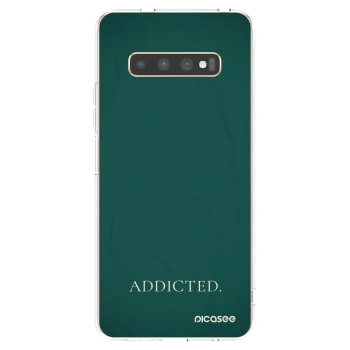 Picasee silikonski prozorni ovitek za Samsung Galaxy S10 Plus G975 - Addicted