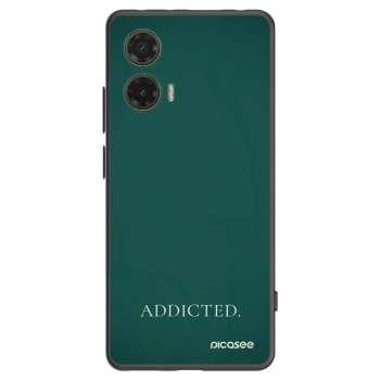 Picasee silikonski črni ovitek za Motorola Moto G35 5G - Addicted