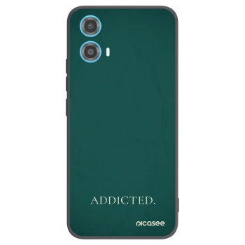 Picasee silikonski črni ovitek za Motorola Moto G34 5G - Addicted