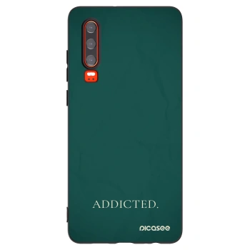 Picasee silikonski črni ovitek za Huawei P30 - Addicted