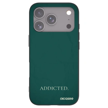 Picasee silikonski črni ovitek za Apple iPhone 17 Pro - Addicted