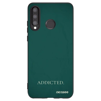 Picasee silikonski črni ovitek za Huawei P30 Lite - Addicted