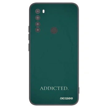 Picasee silikonski črni ovitek za Xiaomi Redmi Note 8 - Addicted