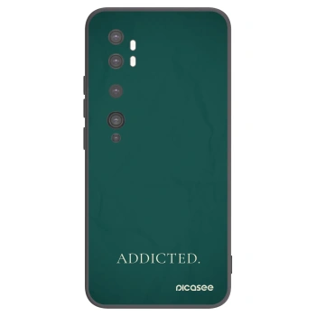 Picasee silikonski črni ovitek za Xiaomi Mi Note 10 (Pro) - Addicted