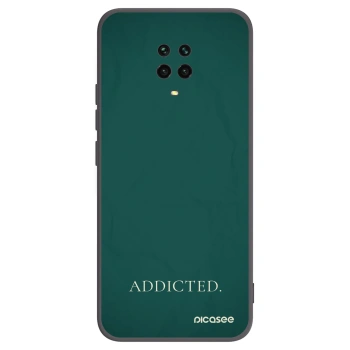 Picasee silikonski črni ovitek za Xiaomi Redmi Note 9 Pro - Addicted