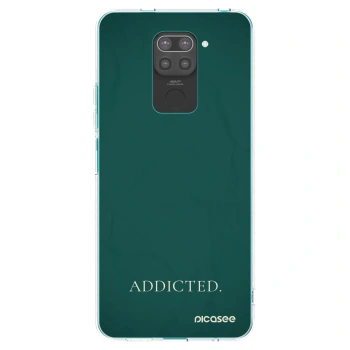 Picasee silikonski črni ovitek za Xiaomi Redmi Note 9 - Addicted