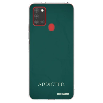 Picasee silikonski prozorni ovitek za Samsung Galaxy A21s - Addicted