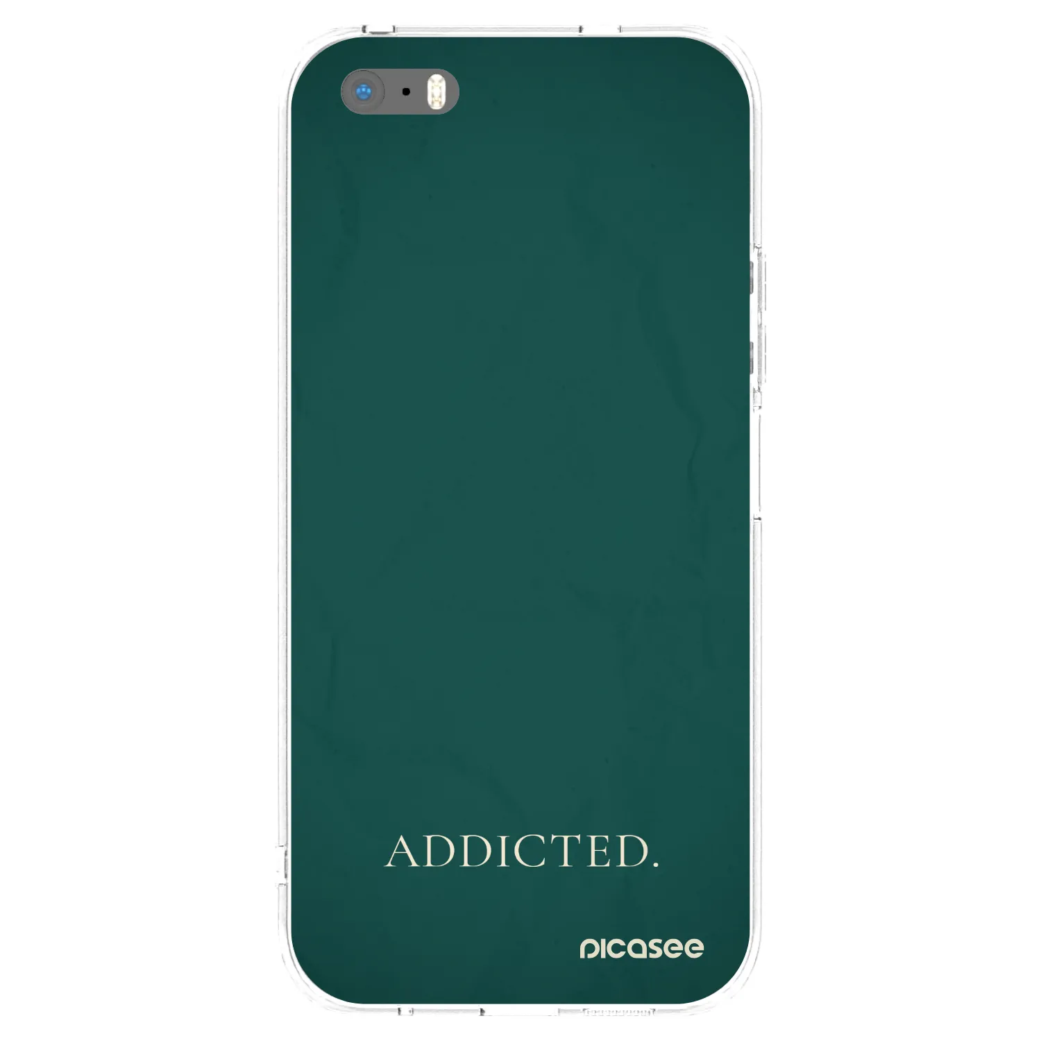 Picasee silikonski prozorni ovitek za Apple iPhone 5/5S/SE - Addicted