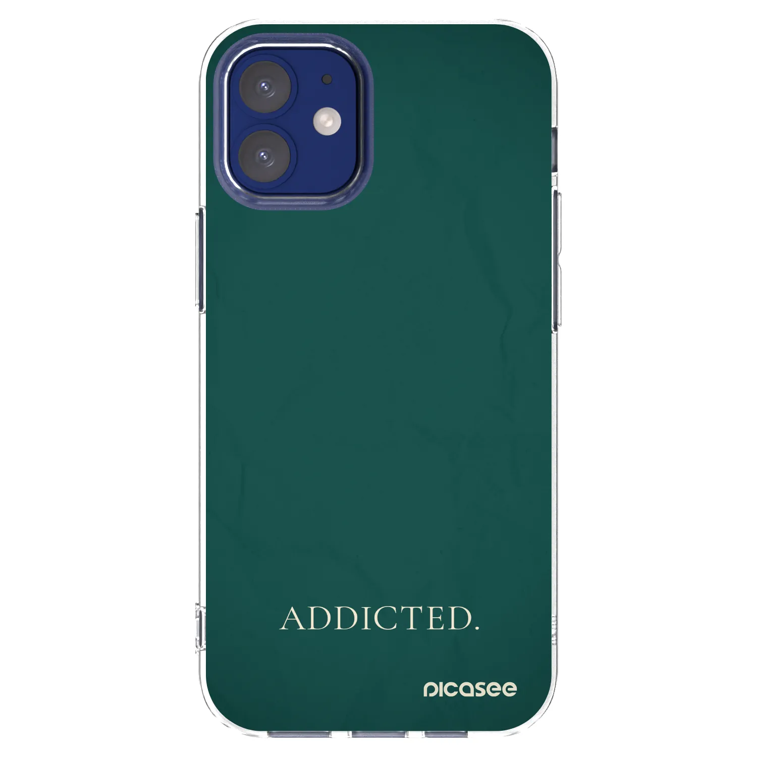 Picasee silikonski prozorni ovitek za Apple iPhone 12 mini - Addicted