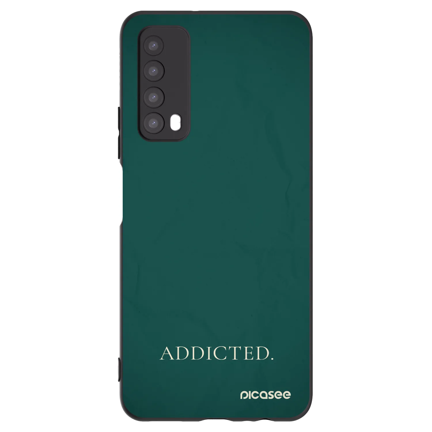 Picasee silikonski črni ovitek za Huawei P Smart 2021 - Addicted